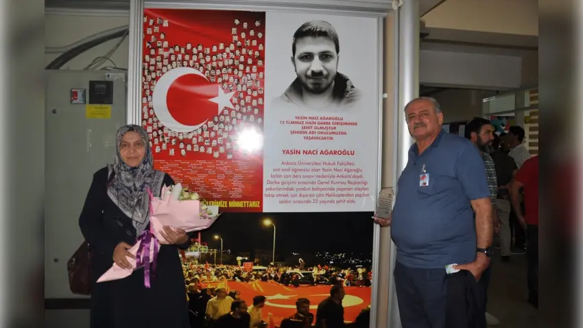 Ödemiş’te şehit Yasin Naci Ağaroğlu anıldı haberinin görseli