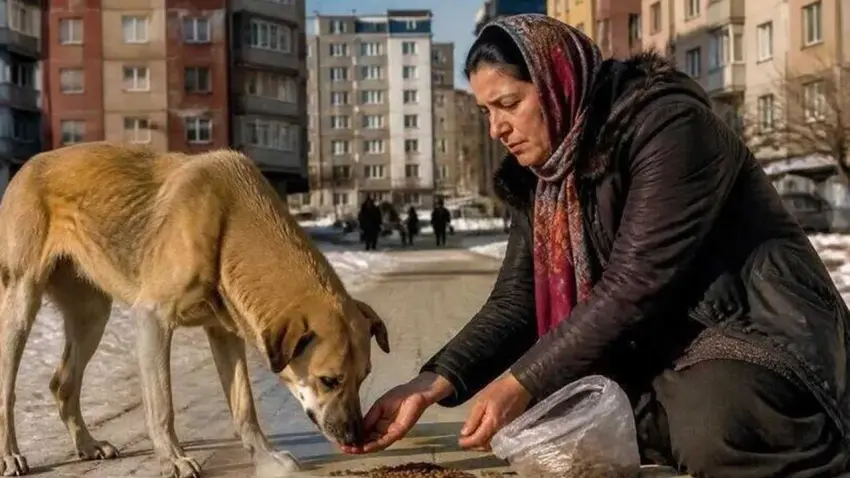 Sokakta hayvan besleme yasağına tepki haberinin görseli