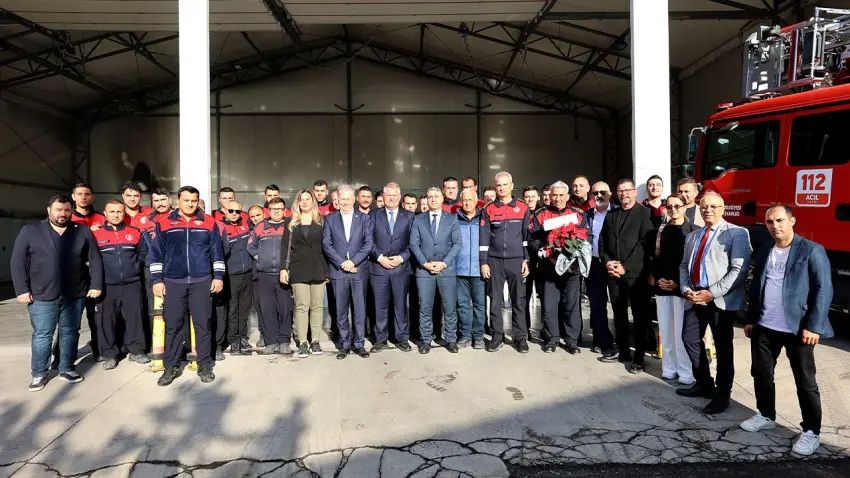 Başkan Balkan’dan itfaiyecilere İtfaiye Haftası ziyareti haberinin görseli