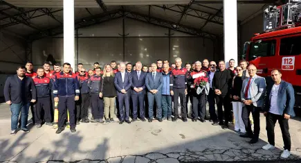 Başkan Balkan’dan itfaiyecilere İtfaiye Haftası ziyareti