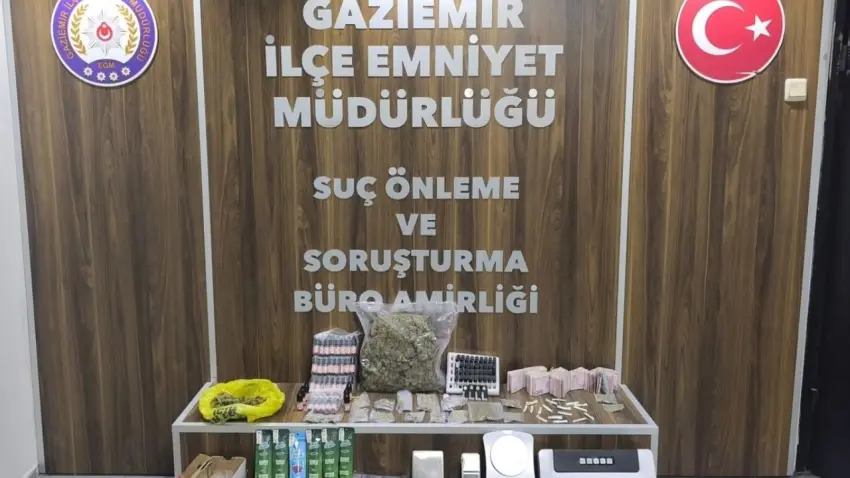 Gaziemir'de uyuşturucu operasyonu: 2 şüpheli gözaltına alındı haberinin görseli