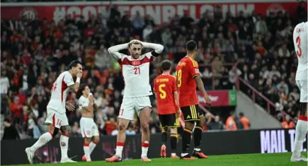 Millilerden Uluslar Ligi'nde kötü gidiş: Belçika'ya deplasmanda 3-0 yenilen A Milliler 3'te 0 çekti!