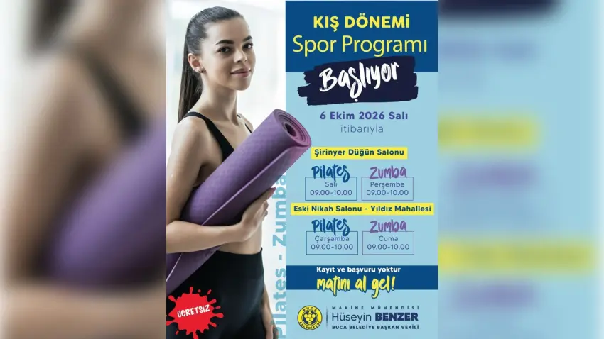 Buca’da kış dönemi spor kursları başlıyor haberinin görseli