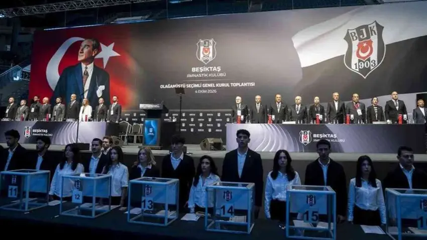 Beşiktaş’ta olağanüstü genel kurulunda oy verme işlemi başladı haberinin görseli