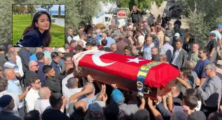 Portekiz’de nehirde boğulan Melek, Aydın’da son yolculuğuna uğurlandı