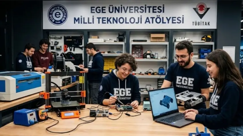 Ege Üniversitesi’nde öğrencilerin fikirlerini prototipe dönüştürecek atölye kuruluyor haberinin görseli