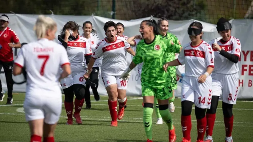 Görme Engelli Kadın Millî Futbol Takımımız Avrupa şampiyonu haberinin görseli