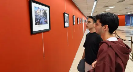 “Gazze’de Bir Gün” fotoğraf sergisi Ege Üniversitesinde açıldı