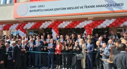 Bakan Tekin, Dikili’deki yeni okulu hizmete açtı