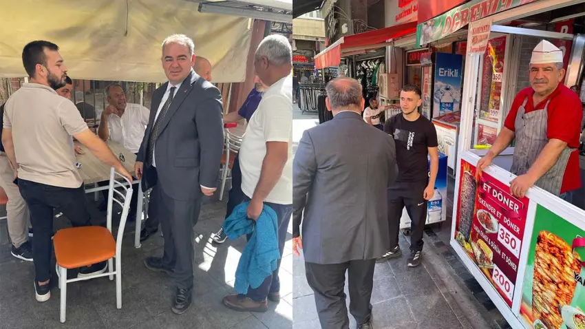 CHP Bornova’dan çarşı esnafına ziyaret: Sorunları yerinde dinlediler haberinin görseli