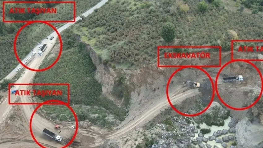 Düzce’de kaçak atık operasyonu: 8 şüpheli yakalandı haberinin görseli