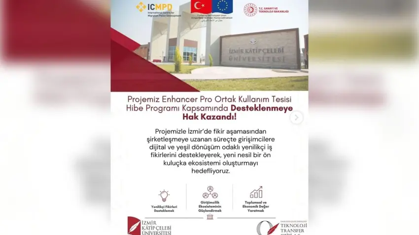 İKÇÜ’den girişimcilere destek: 5 yeni şirket kurulması hedefleniyor haberinin görseli