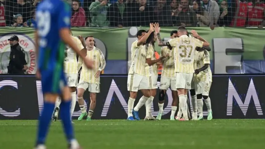Fenerbahçe, Rize deplasmanında 3 golle kazandı haberinin görseli