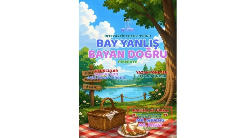 Bay Yanlış ve Bayan Doğru piknik macerasıyla sahnede haberinin görseli