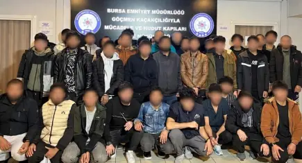 Bursa’da göçmen kaçakçılığı operasyonu: 65 kişi yakalandı