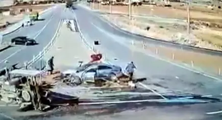 MHP’li milletvekilinin yaralandığı kazanın görüntüleri ortaya çıktı