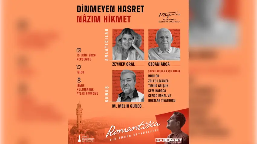 Nâzım Hikmet’in dünyası İzmir’de dört özel etkinlikle yaşatılacak haberinin görseli