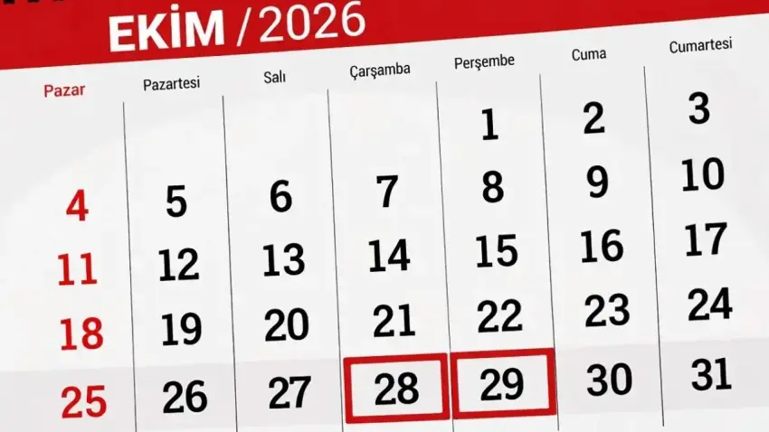 29 Ekim Cumhuriyet Bayramı tatili kaç gün sürecek? 28 Ekim yarım gün mü, 30 Ekim Cuma idari izin var mı? haberinin görseli