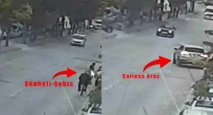 Çalışır vaziyette bırakılan 2 milyonluk aracı çalan hırsız yakalandı