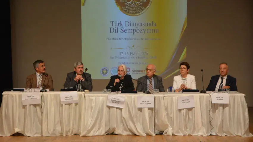Ege Üniversitesinde Türk Dünyasının ortak dil ve kültür mirası masaya yatırıldı haberinin görseli