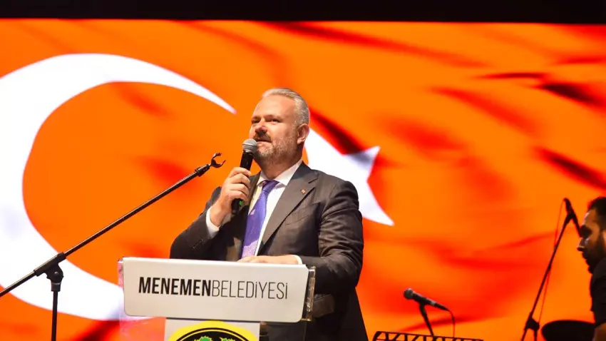 Menemen’de Cumhuriyet coşkusu Blok-3 ve Aşkın Nur Yengi ile yaşanacak haberinin görseli
