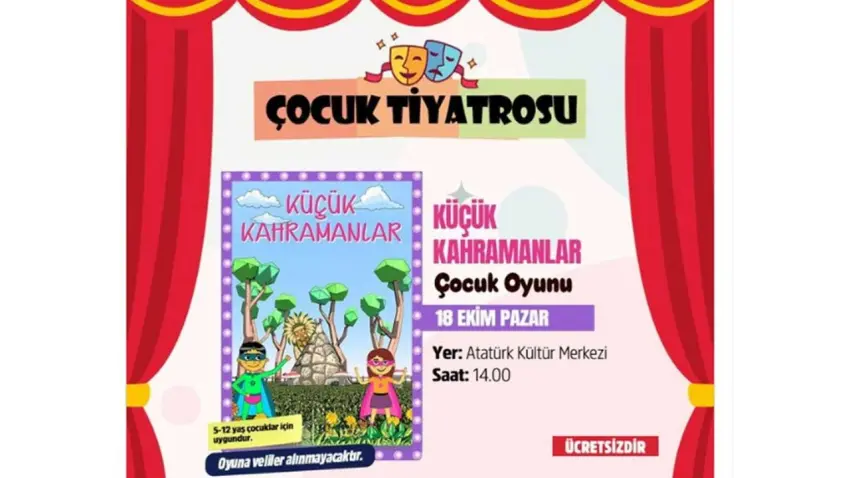 Gaziemir’de çocuklara ücretsiz tiyatro müjdesi! haberinin görseli