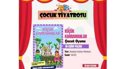 Gaziemir’de çocuklara ücretsiz tiyatro müjdesi!