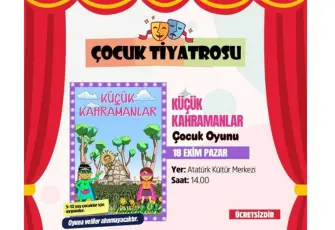 Gaziemir’de çocuklara ücretsiz tiyatro müjdesi!
