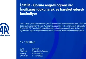 İzmir’de görme engelli öğrenciler İngilizceyi dokunarak öğreniyor