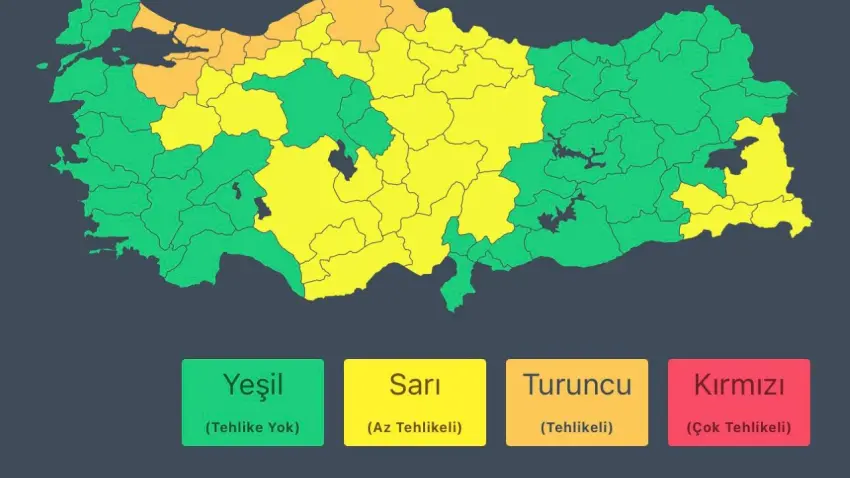 İstanbul dahil 10 il için turuncu alarm: Kuvvetli yağış ve fırtına geliyor - Fotoğraf 1