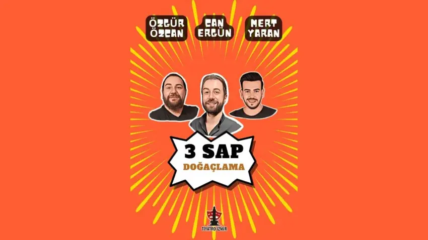 3 Sap Doğaçlama İzmir’de kahkaha dolu bir gösteri sunacak haberinin görseli