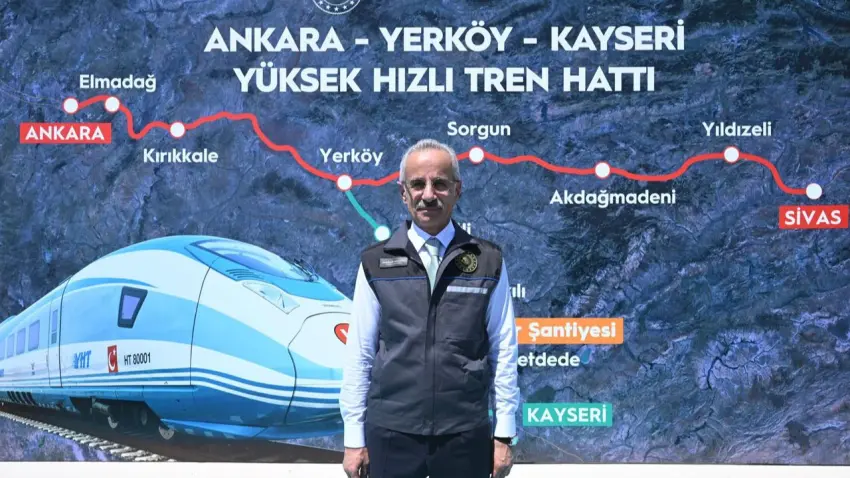 Ankara-Kayseri arası hızlı tren: 1 saat 45 dakikaya inecek haberinin görseli