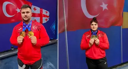 Avrupa'da Türk rüzgarı:Milli halterciler Selahhattin Altın ve Tuana Süren, Avrupa şampiyonu oldu