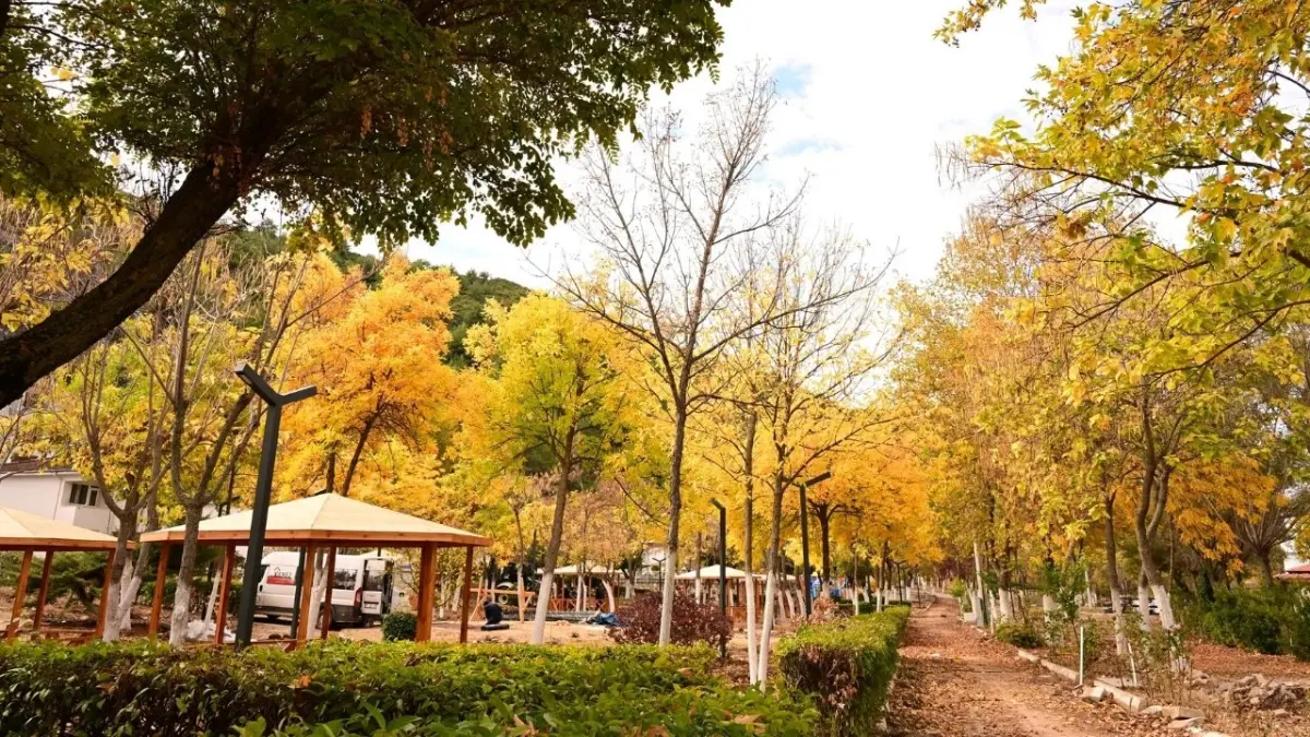Manisa Demirci’de sonbahar manzarası mest etti