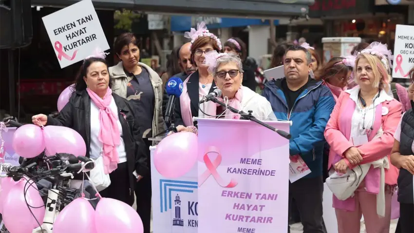 Konak’ta meme kanserine karşı farkındalık buluşması haberinin görseli