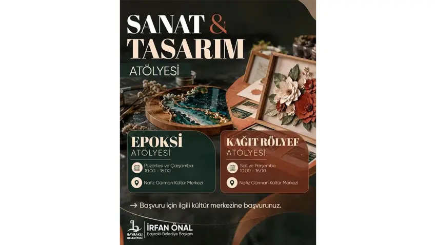 Bayraklı’da sanat atölyeleri başlıyor - Fotoğraf 1