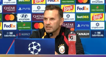 Galatasaray'da Okan Buruk, Lille maçında hedefi mutlak galibiyet olarak belirledi
