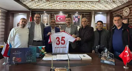 Mehmet Sait Başdaş, Amatör Spor Kulüpleri Federasyonu yönetimini ağırladı