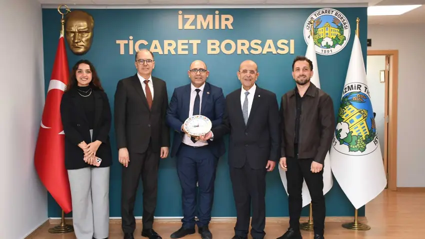 İzmir Ticaret Borsası’nın yeni yönetimine İLKSES’ten tebrik ziyareti haberinin görseli