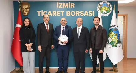 İzmir Ticaret Borsası’nın yeni yönetimine İLKSES’ten tebrik ziyareti