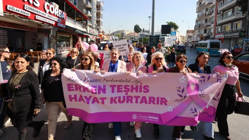 Buca’da meme kanserine karşı Pembe Yürüyüş