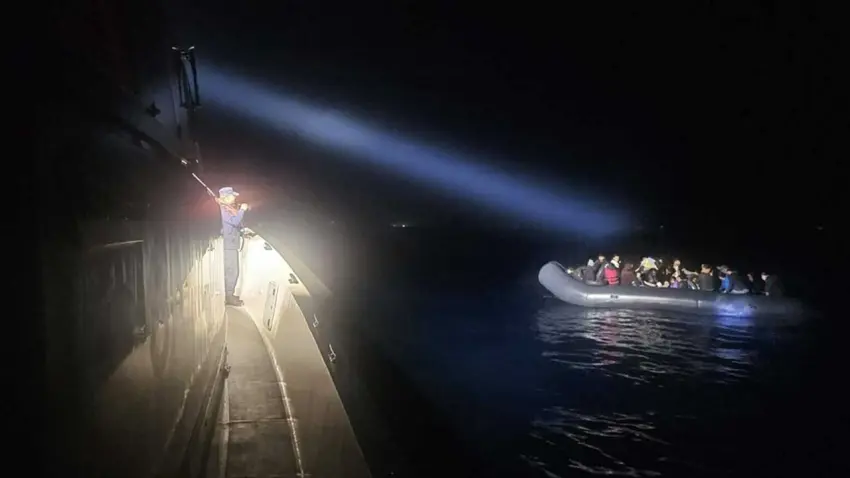 Didim açıklarında kaçak göçmen operasyonu haberinin görseli