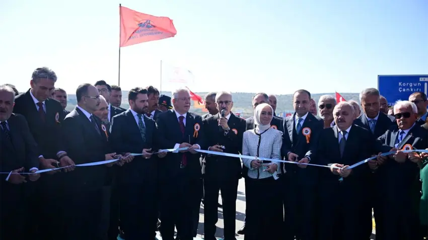Korgun-Kurşunlu Yolu açıldı: 45 dakikalık yol 24 dakikaya düştü haberinin görseli