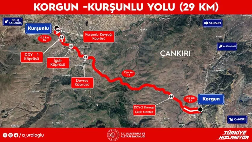 Korgun-Kurşunlu Yolu açıldı: 45 dakikalık yol 24 dakikaya düştü - Fotoğraf 2