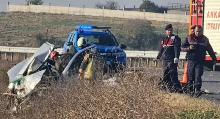 Ankara’da feci kaza: 3 ölü, 4 yaralı
