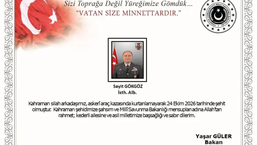 Ankara’da askeri araç kazası: Albay Sayit Gökgöz şehit oldu, 2 personel yaralandı - Fotoğraf 1