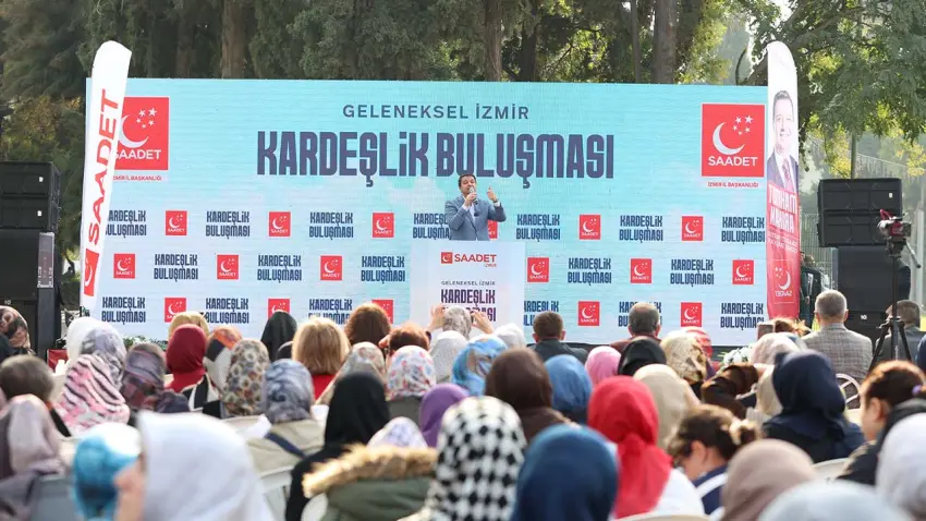 Saadet Partisi Lideri Mahmut Arıkan İzmir’de: Biz iktidarın değil, bozuk sistemin alternatifiyiz haberinin görseli