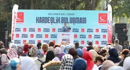 Saadet Partisi Lideri Mahmut Arıkan İzmir’de: Biz iktidarın değil, bozuk sistemin alternatifiyiz