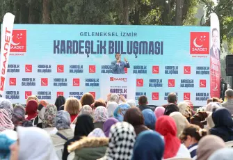 Saadet Partisi Lideri Mahmut Arıkan İzmir’de: Biz iktidarın değil, bozuk sistemin alternatifiyiz