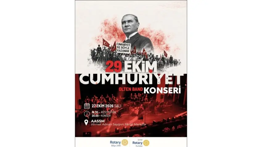 İzmir Rotary Kulübü’nden Cumhuriyet’in 103. yılına özel konser